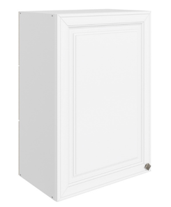 Шкаф навесной Мишель L500 H720 (1 дв. гл.) эмаль (белый/белый) в Вологде