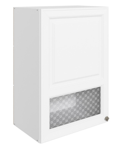 Кухонный шкаф Мишель L500 H720 (1 дв. окош.) эмаль (белый/белый) в Вологде