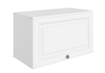 Шкаф навесной Мишель L600 Н360 (1 дв. гл.) эмаль (белый/белый) в Вологде - предосмотр