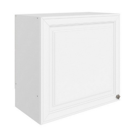 Настенный шкаф Мишель под вытяжку L600 H566 (1 дв. гл.) эмаль (белый/белый) в Вологде - изображение