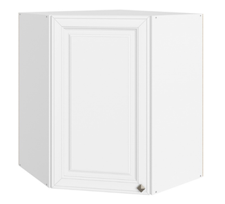 Шкаф кухонный Мишель угловой L600x600 Н720 (1 дв. гл.) эмаль (белый/белый) в Вологде