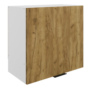Кухонный шкаф Стоун L600 Н566 (1 дв. гл.) (белый/акация светлая) в Вологде - предосмотр