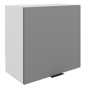 Шкаф на кухню Стоун L600 Н566 (1 дв. гл.) (белый/оникс софттач) в Вологде - предосмотр