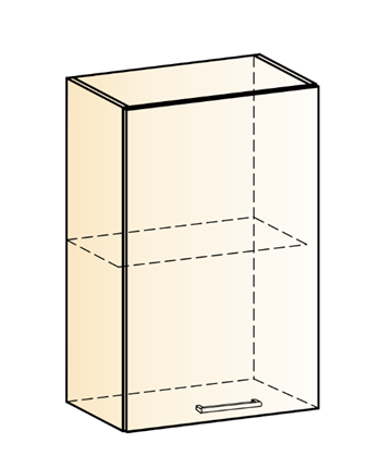 Шкаф настенный Яна L450 Н720 (1 дв. гл.) в Вологде - изображение