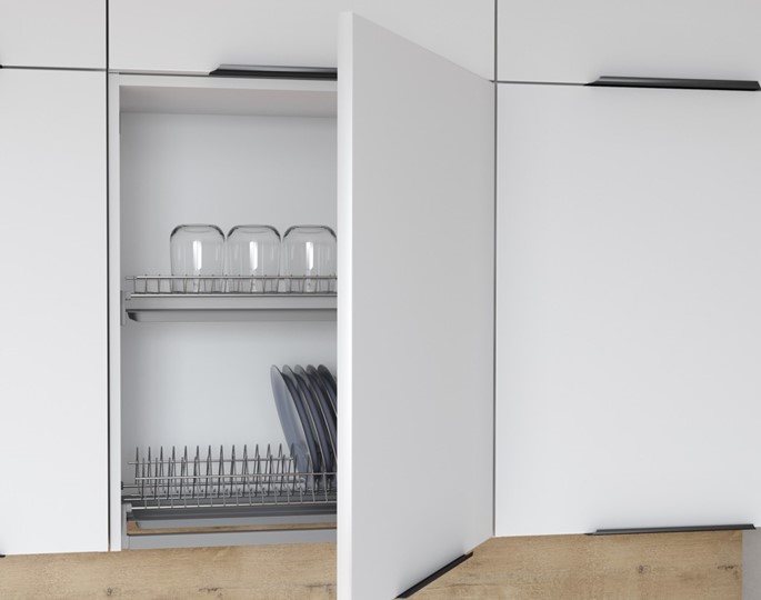 Кухонный шкаф с полкой IBIZA Белый MHP 4072.1P (400х320х720) в Вологде - изображение 1