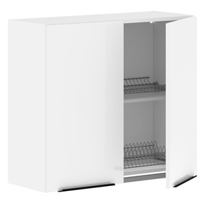 Навесной шкаф с посудосушителем IBIZA Белый MHSU 8072.1P (800х320х720) в Вологде - предосмотр