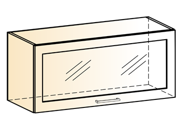 Кухонный шкаф Яна L800 Н360 (1 дв. рам.) в Вологде - предосмотр