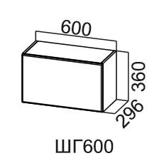 Шкаф на кухню Модус, ШГ600/360, галифакс в Вологде - предосмотр