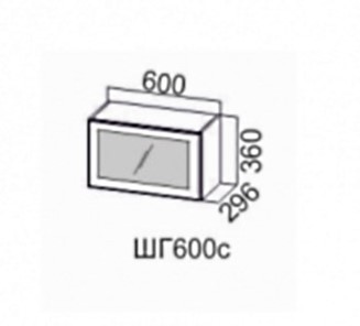 Кухонный навесной шкаф Модерн шг600с/360 в Вологде - предосмотр