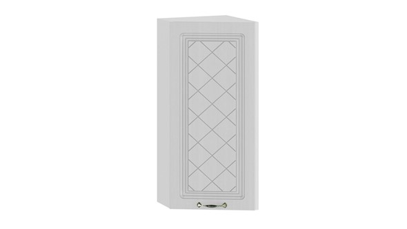 Кухонный торцевой шкаф Бьянка 1В3Т (Белый/Дуб белый) в Вологде - изображение