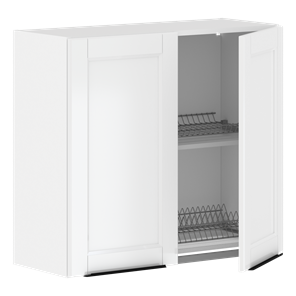 Кухонный шкаф навесной с посудосушителем SICILIA Белый MHSU 8072.1C (800х320х720) в Вологде