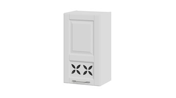 Кухонный навесной шкаф Скай В_72-40_1ДРД(L) (Белоснежный софт) в Вологде - предосмотр