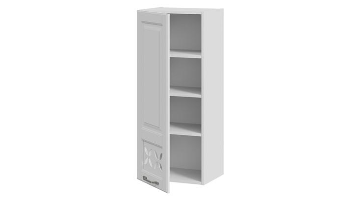 Кухонный шкаф Скай В_96-40_1ДРД(L) (Белоснежный софт) в Вологде - изображение 1