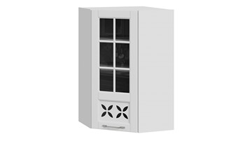 Кухонный угловой шкаф Скай ВУ45_96-(40)_1ДРДc(L) (Белоснежный софт) в Вологде - предосмотр