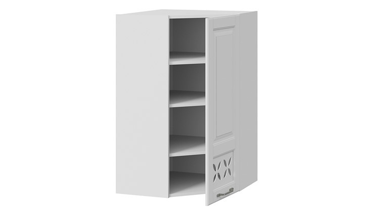 Кухонный угловой шкаф Скай ВУ45_96-(40)_1ДРД(R) (Белоснежный софт) в Вологде - изображение 1