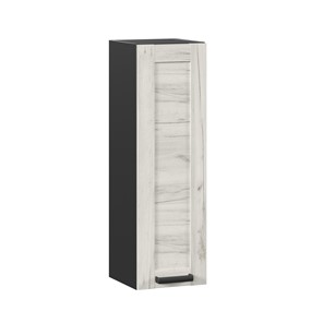 Кухонный навесной шкаф 300 высокий Винченца ЛД 234.410.000.081, Чёрный/Дуб Крафт белый в Вологде