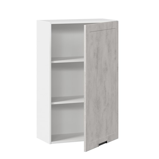Кухонный шкаф 600 высокий Джамис ЛД 296.450.000.028, Белый/Белый камень в Вологде - изображение 1