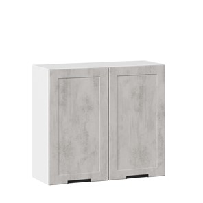Навесной кухонный шкаф 800 Джамис ЛД 296.360.000.022, Белый/Белый камень в Вологде