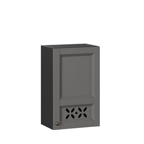 Шкаф навесной Амели-3 450 ЛД 299.330.000.028, Черный/Оникс серый в Вологде - предосмотр