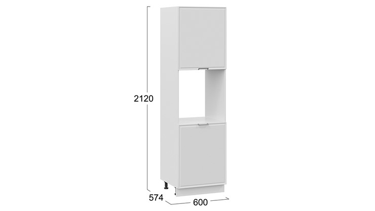 Шкаф кухонный Белладжио 1П6 (Белый, Фон белый) в Вологде - изображение 2