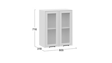 Кухонный шкаф Белладжио 1В6С (Белый, Фон белый) в Вологде - предосмотр 2