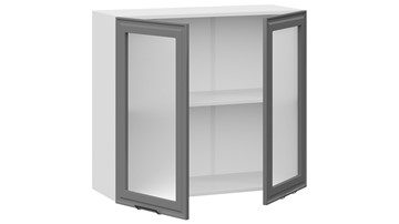 Кухонный шкаф Белладжио 1В8С (Белый, Софт графит) в Вологде - предосмотр 1
