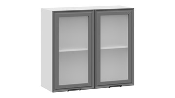 Кухонный шкаф Белладжио 1В8С (Белый, Софт графит) в Вологде - предосмотр