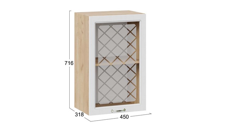Кухонный шкаф Бьянка 1В45С (Дуб крафт золотой/Дуб белый) в Вологде - изображение 2