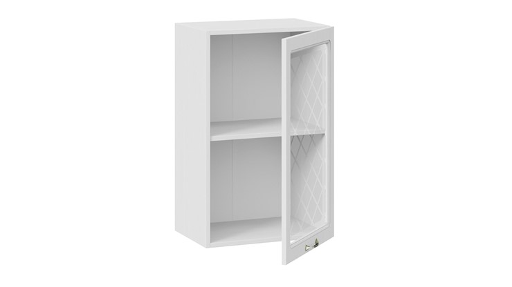 Навесной кухонный шкаф Бьянка 1В45С (Белый/Дуб белый) в Вологде - изображение 1
