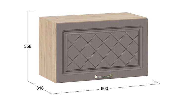 Кухонный шкаф Бьянка 1В6Г (Дуб крафт золотой/Дуб серый) в Вологде - изображение 2