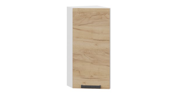 Шкаф на кухню торцевой Детройт 1В3Т (Белый/Дуб Крафт золотой) в Вологде - изображение