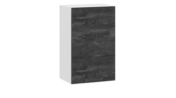 Кухонный навесной шкаф Детройт 1В45 (Белый/Угольный Камень) в Вологде