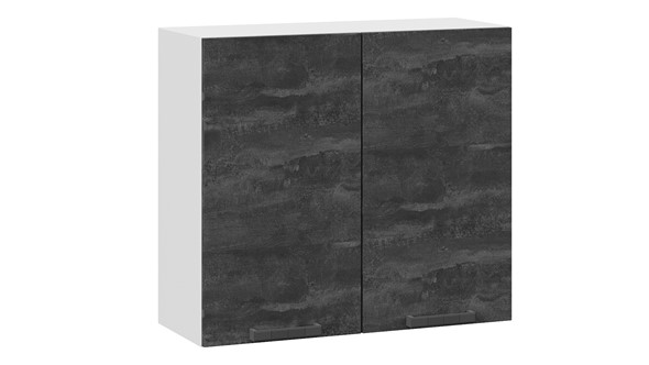 Навесной кухонный шкаф Детройт 1В8 (Белый/Угольный Камень) в Вологде - изображение