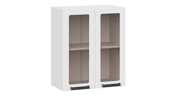 Кухонный шкаф Детройт исп. 2 1В6С (Белый/Белый глянец) в Вологде - предосмотр