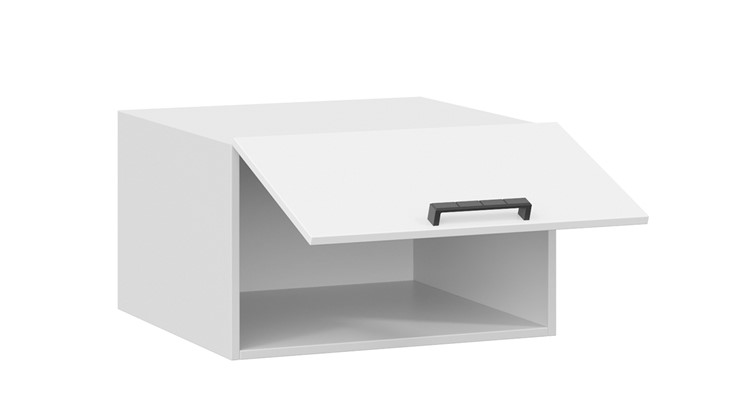 Шкаф навесной Детройт исп. 2 1В6ГП (Белый/Белый глянец) в Вологде - изображение 1