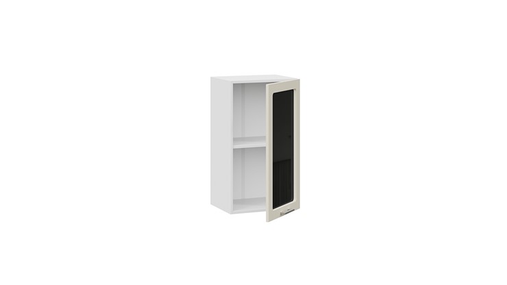 Кухонный навесной шкаф Габриэлла 1В4С (Белый/Крем) в Вологде - изображение 1