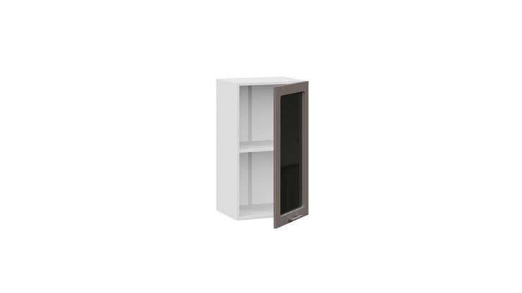 Шкаф навесной Габриэлла 1В4С (Белый/Муссон) в Вологде - изображение 1