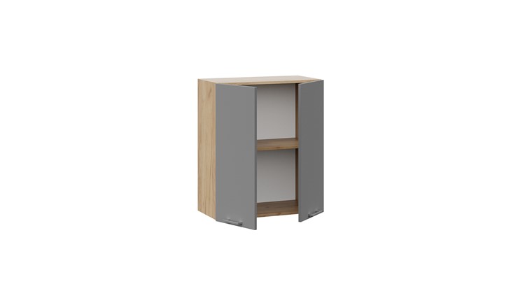 Навесной кухонный шкаф Габриэлла 1В6 (Дуб Крафт золотой/Титан) в Вологде - изображение 1