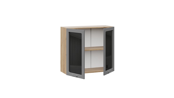 Шкаф кухонный Габриэлла 1В8С (Дуб Крафт золотой/Титан) в Вологде - изображение 1