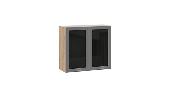 Шкаф кухонный Габриэлла 1В8С (Дуб Крафт золотой/Титан) в Вологде - изображение