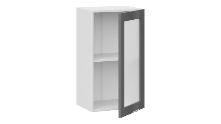 Кухонный шкаф Кимберли 1В4С (Белый, Титан) в Вологде - изображение 1