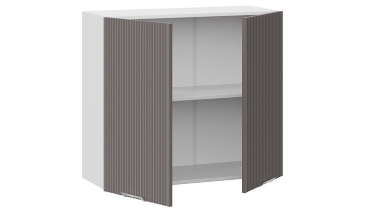 Навесной шкаф Кимберли 1В8 (Белый, Муссон) в Вологде - изображение 1