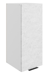 Шкаф кухонный Стоун L300 Н720 (1 дв. гл.) (белый/белая скала) в Вологде