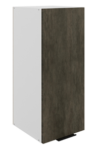 Кухонный навесной шкаф Стоун L300 Н720 (1 дв. гл.) (белый/камень темно-серый) в Вологде