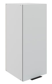 Шкаф настенный Стоун L300 Н720 (1 дв. гл.) (белый/лайт грей софттач) в Вологде