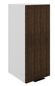 Шкаф навесной Стоун L300 Н720 (1 дв. гл.) (белый/палисандр) в Вологде