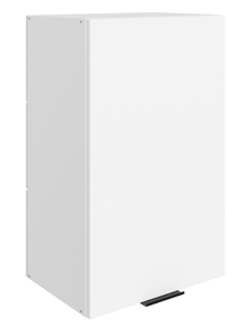 Шкаф навесной Стоун L450 Н720 (1 дв. гл.) (белый/джелато софттач) в Вологде