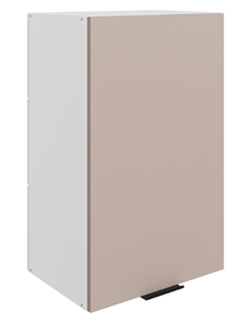 Навесной шкаф Стоун L450 Н720 (1 дв. гл.) (белый/грей софттач) в Вологде
