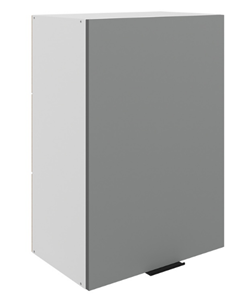 Шкаф настенный Стоун L500 Н720 (1 дв. гл.) (белый/оникс софттач) в Вологде - предосмотр
