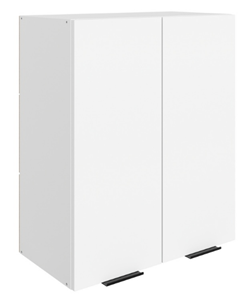 Кухонный шкаф Стоун L600 Н720 (2 дв. гл.) (белый/джелато софттач) в Вологде